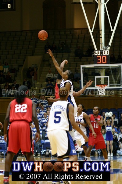 Duke won the opening tip and took a 2-0 lead on a Bridgette Mitchell jumper