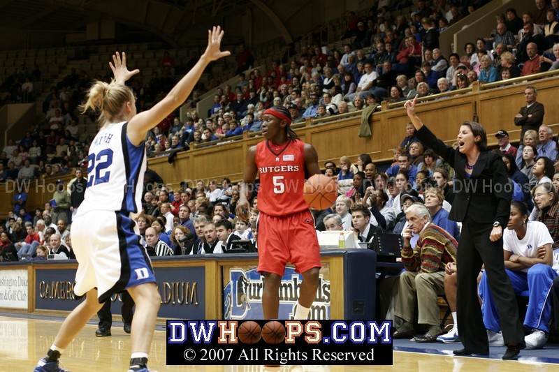 Coach P calls for the zone, which stopped the bleeding after a 9 point Rutgers run.