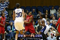  - Junaid makes sure she keeps this rebound of an Abby Waner miss