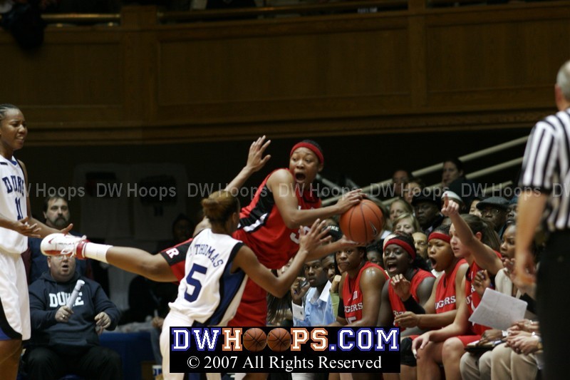 Brittany Ray is unable to save this one for Rutgers (Frame 2)