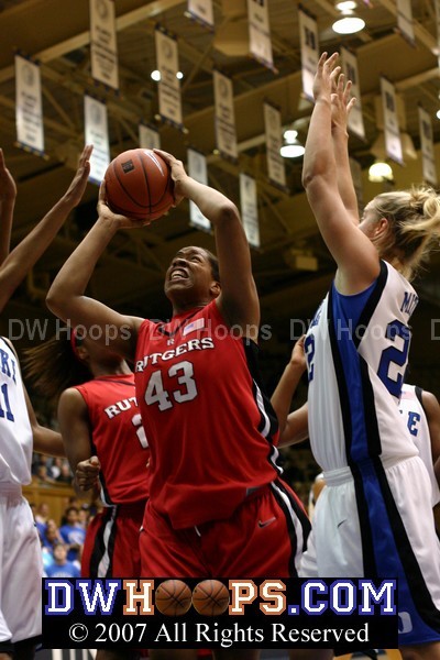 Raisidat Junaid goes up for the jumper