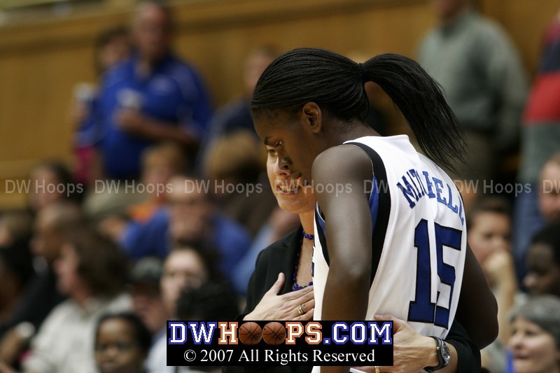 Coach P counsels Bridgette Mitchell
