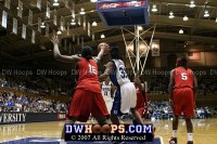  - ...but Keturah Jackson hustles to the rebound and is fouled