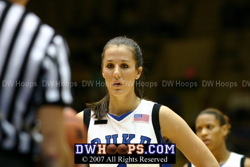 Abby at the line, ready to take the crucial one plus one.