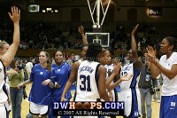  - Thanking the crowd for a job well done