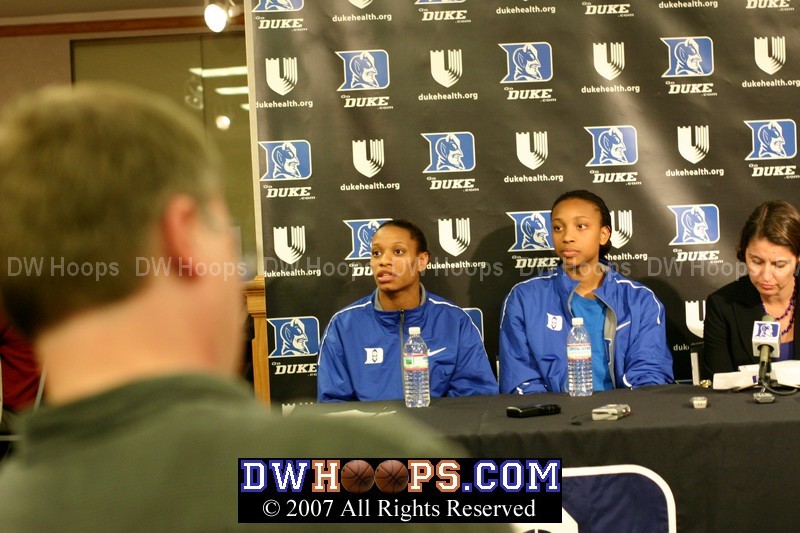 Jasmine Thomas reflects on her first Duke start