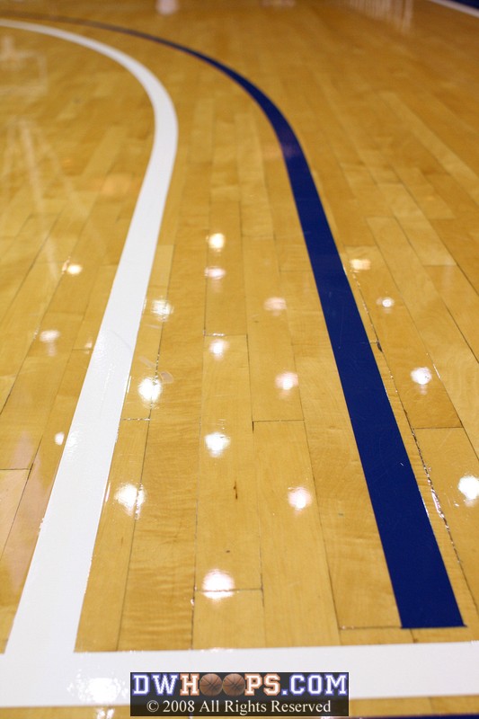 The new three point lines in Cameron, reflecting a longer distance for men