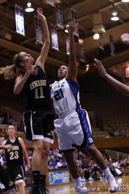 Missed jumper by Joy Cheek - 20-11 - 10:21 1st - D20