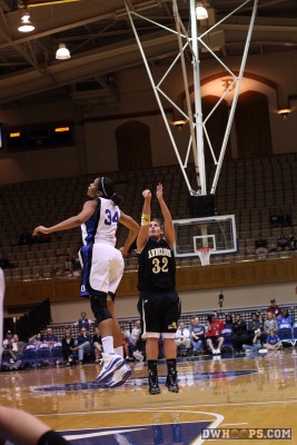 3 point try for Ashley Abed - 65-15 - 12:52 2nd - 