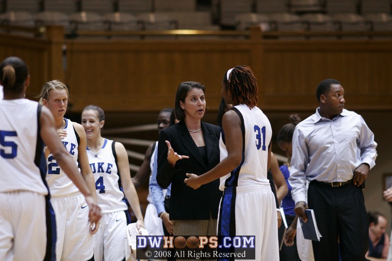 Coach P and KJ after her trey