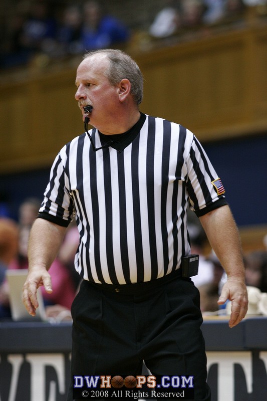 Veteran ref Lawson Newton led tonight's crew