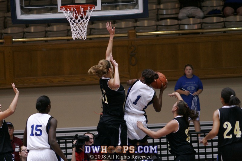 Chelsea goes to the hoop and is fouled