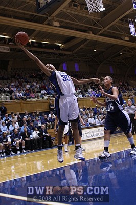 Carrem Gay stretches out for a rebound