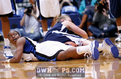 Karima gets called for the foul