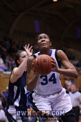 Krystal Thomas goes up for a score