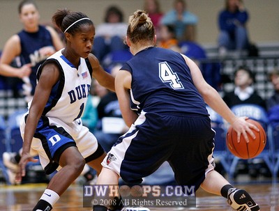 More of Hopkins on defense...Coach McCallie described her as Duke's only "true point guard"