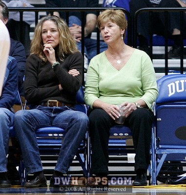 Former coach Debbie Leonard in the stands