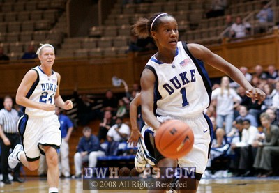 Chelsea steals and races to the basket as time expires...ever competitive, but as Kathleen's look shows, we're up 67!