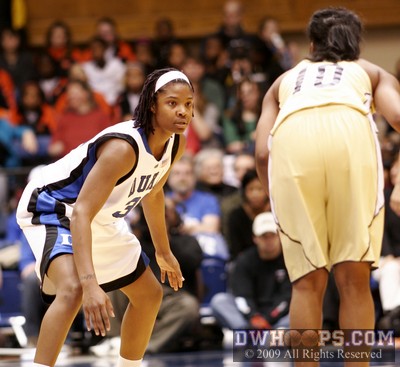 Keturah Jackson is a key player in Duke's in-your-face half court defense -  - 