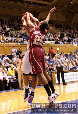 Boston College's Lauren Whitehurst blocks Joy Cheek's jumper -  - D21.O25;1,8:25,21-9