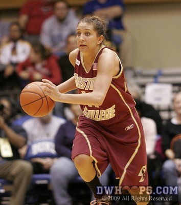 Jacklyn Thoman starts an Eagle fast break -  - 