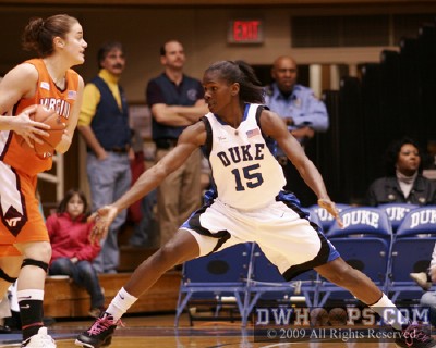 Bridgette Mitchell stretches out on defense -  - 