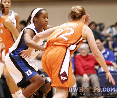 Chelsea Hopkins all over Laura Haskins on the perimeter -  - 