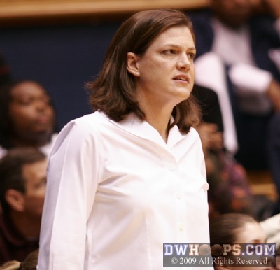 Virginia Tech's Beth Dunkenburger during Duke's gamebreaking 16-0 run -  - 