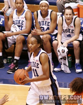 Encouragement for Chante from the bench -  - 