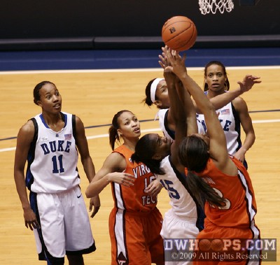 Chante Black looks on, incredulous that she's not getting the rebound this time (she finished with a game high 15) -  - 