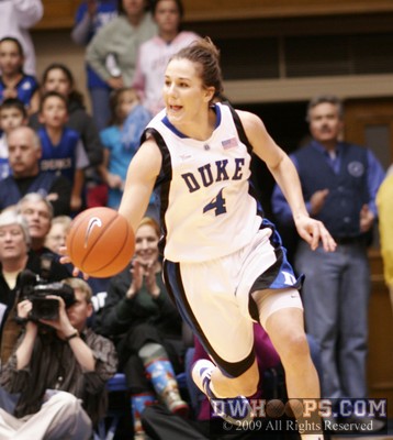 Abby Waner brings the ball up the court after a defensive board -  - D4;1,16:54,5-5