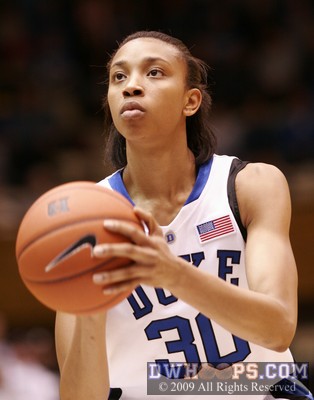 The cool and collected senior Carrem Gay on the free throw line sinking a pair -  - D30;1,11:18,16-15