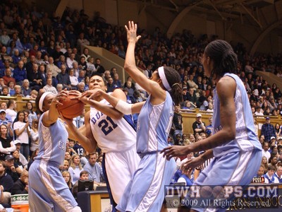 Christina DeWitt is credited with the block as she stopped Joy Cheek's shot before it really got going. -  - D21;1,1:26,35-28