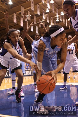 Christina DeWitt tries to save a rebound for Carolina -  - 