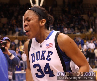 Krystal Thomas expresses the pleasure of her first win over UNC -  - 