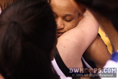 A group hug for Jasmine Thomas, one of Duke's many heroes in a game not to be forgotten -  - 