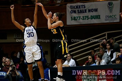 Iowa's Wendy Ausdemore has averaged over 40% shooting for her career including from 3, but only managed 1-10 tonight