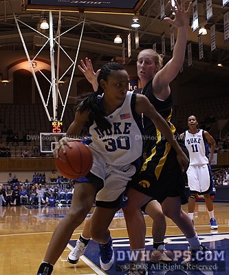 Carrem Gay drives, but is called for stepping on the baseline