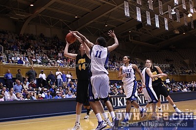 This looked like a Black block, but Megan Skouby was strong enough to convert regardless