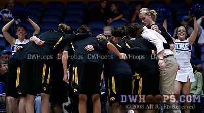 Iowa huddle to start the second half -  - 