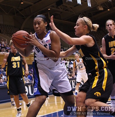 Joy Cheek harassed by Hawkeye defense -  - 