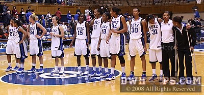 Lining up for Dear Old Duke