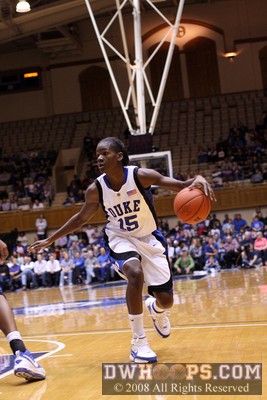 Bridgette Mitchell also got in early - here she didn't see a teammate, and popped a jumper