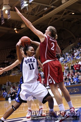 Chante Black shows toughness in the low post -  - 