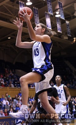 Allison Vernerey goes to the hoop on a coast-to-coast fast break -  - 