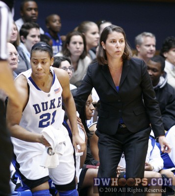 Duke Head Coach Joanne P. McCallie sends Joy Cheek back into the fray -  - 