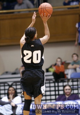 Lola Wells finds a wide open three - she wouldn't have the chance again -  - 