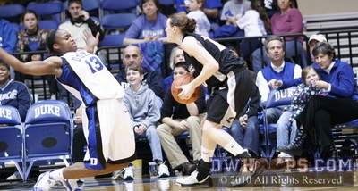 Karima Christmas recoils from a Providence shove, Lola Wells was whistled for the foul (which Jackie saw, too) -  - 