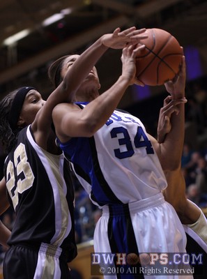 Krystal Thomas fouled by Brittany Waters - 2 of 3 -  - 