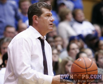 Coach Auriemma looks for a call -  - 